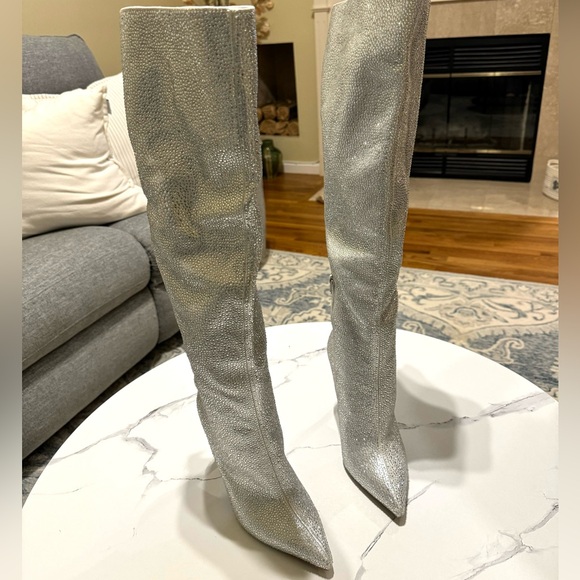 INC Over the Knee Rhinestone Boots - Picture 7 of 8